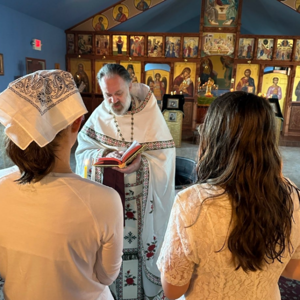 Baptism Ceremony in Progress