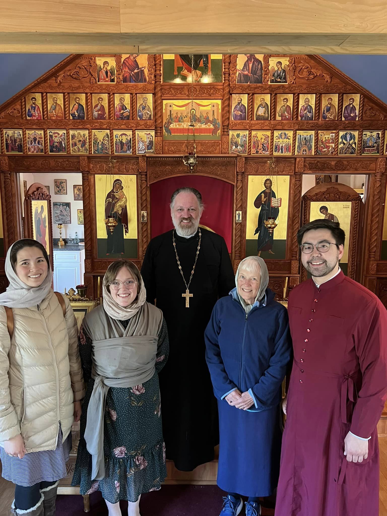 Fr Simeon with other church members