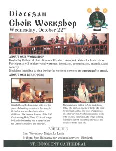 Choral workshop flyer